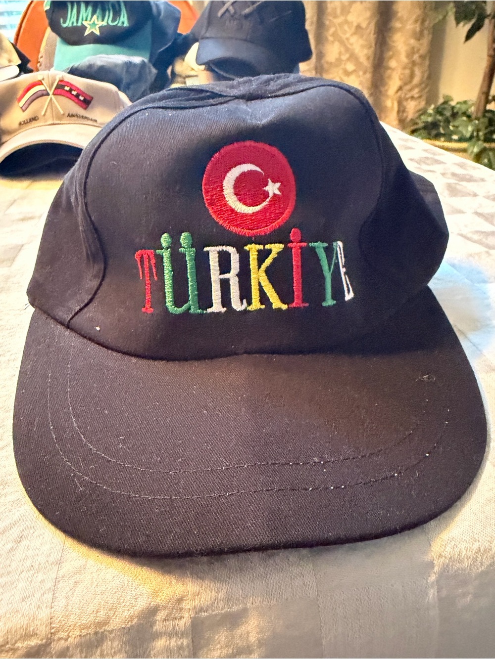 MensNavy 'Türkiye' Embroidered Baseball Cap